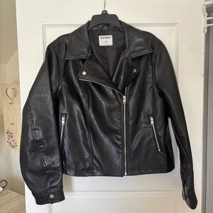 NWOT Classic Faux Leather Moto Jacket